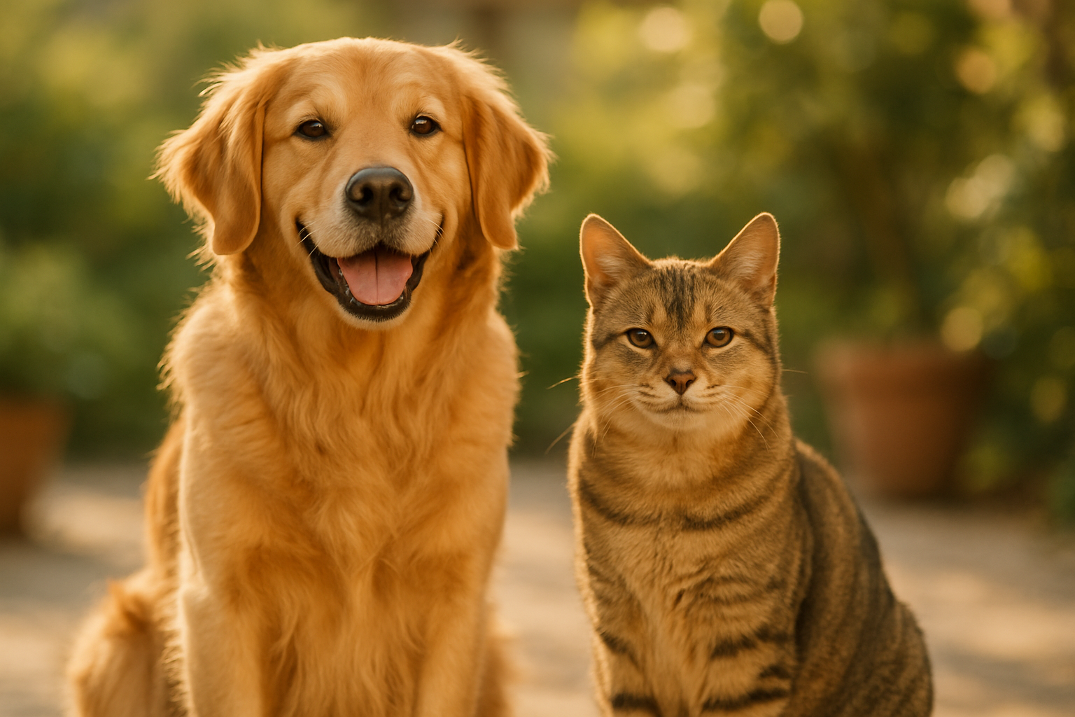 Dog and cat